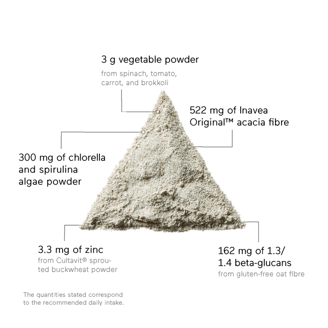 Close-up texture of plant powder